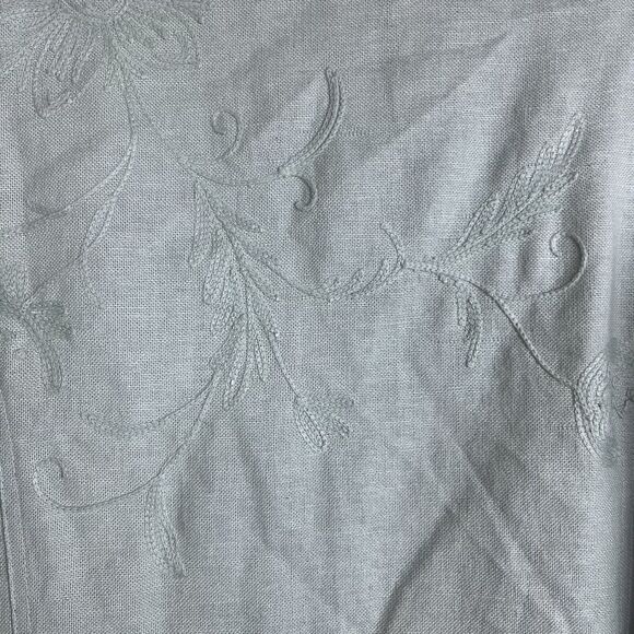 Carole Little Vintage Womens Size 1X Embroidered Jacket with Fringe Detail Sage - Picture 7 of 13